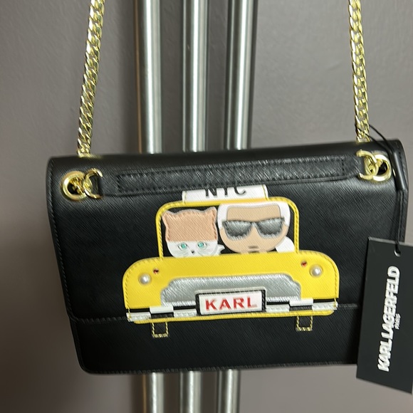 Karl Lagerfeld Handbags - KARL LAGERFELD NWT PARIS Maybelle Taxi crossbody Bag adjustable
